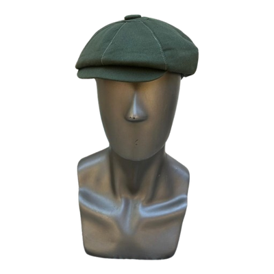 Leswears-forest-green-newsboy-cap-back-view